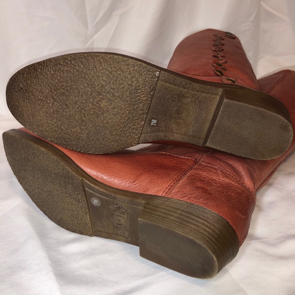 Nine West Blush Rose Leather Boots - Picture 8 of 16